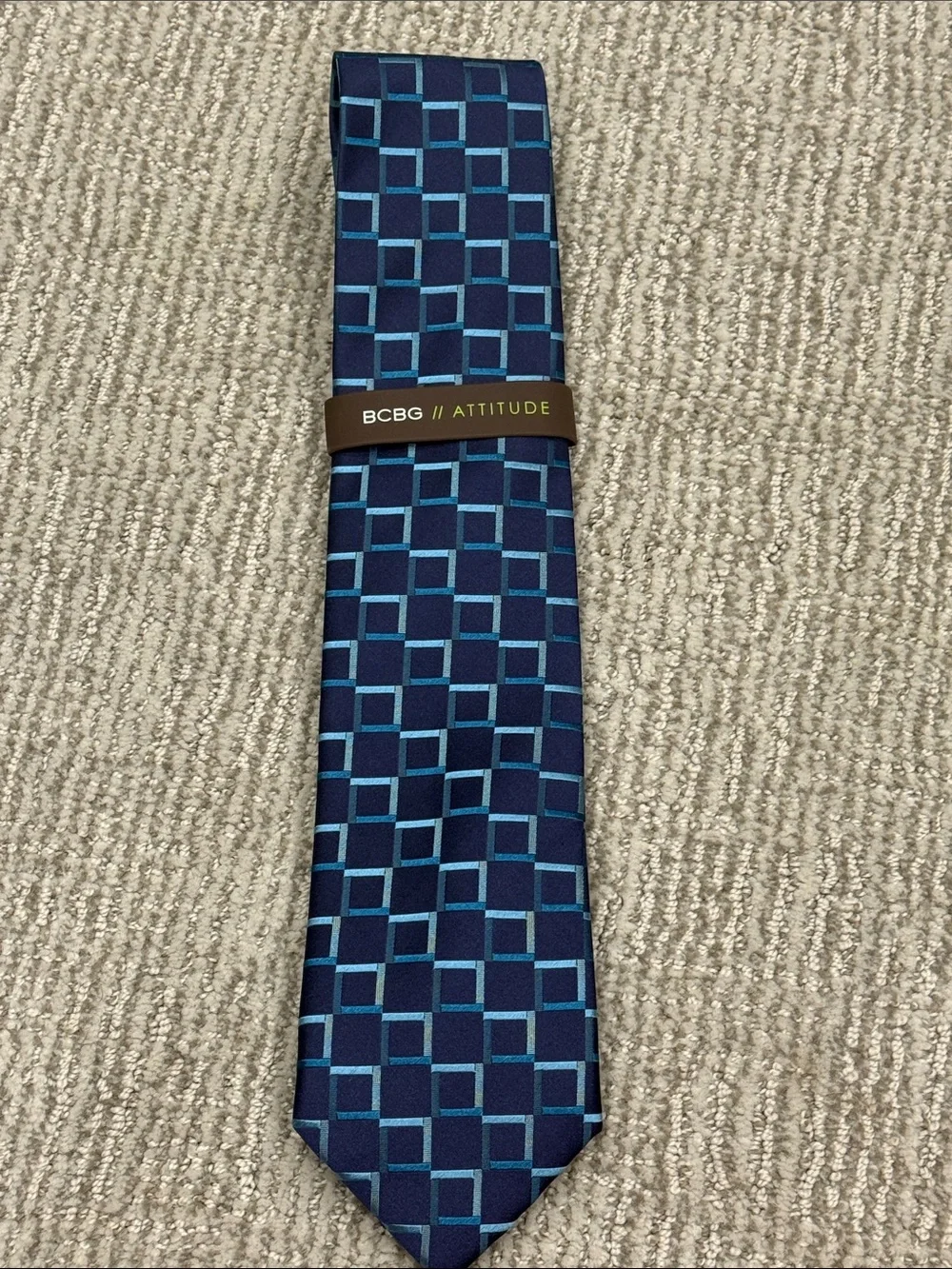 BCBG Geometric Silk Tie